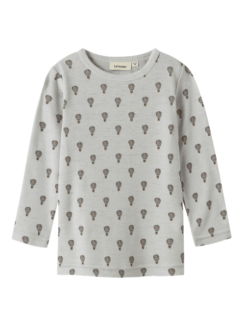 Hovedbilde Noel Nor Wool Ls Slim Top - Oyster Mushroom