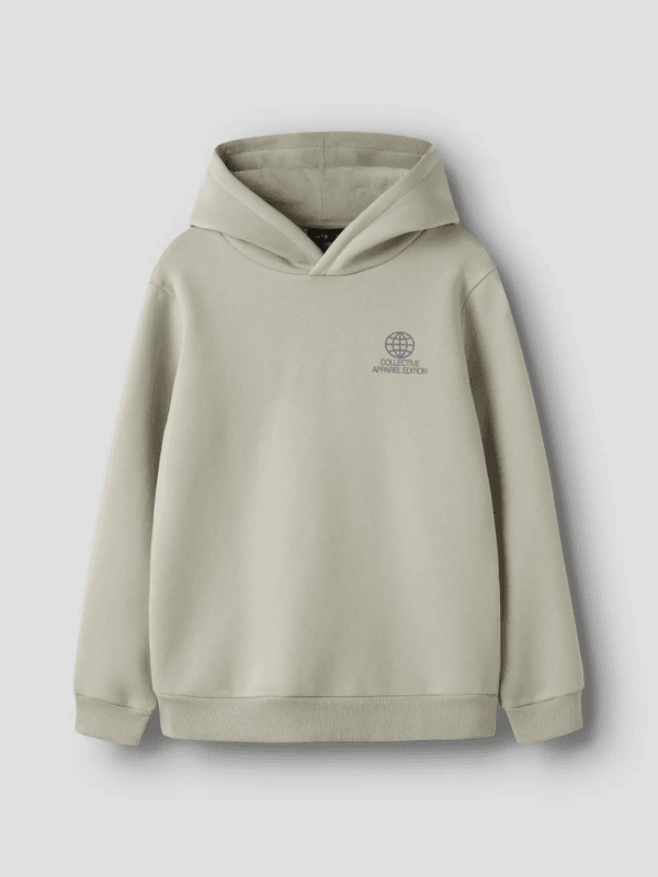 Hamo Ls Loose Sweat W. Hood - Abbey Stone