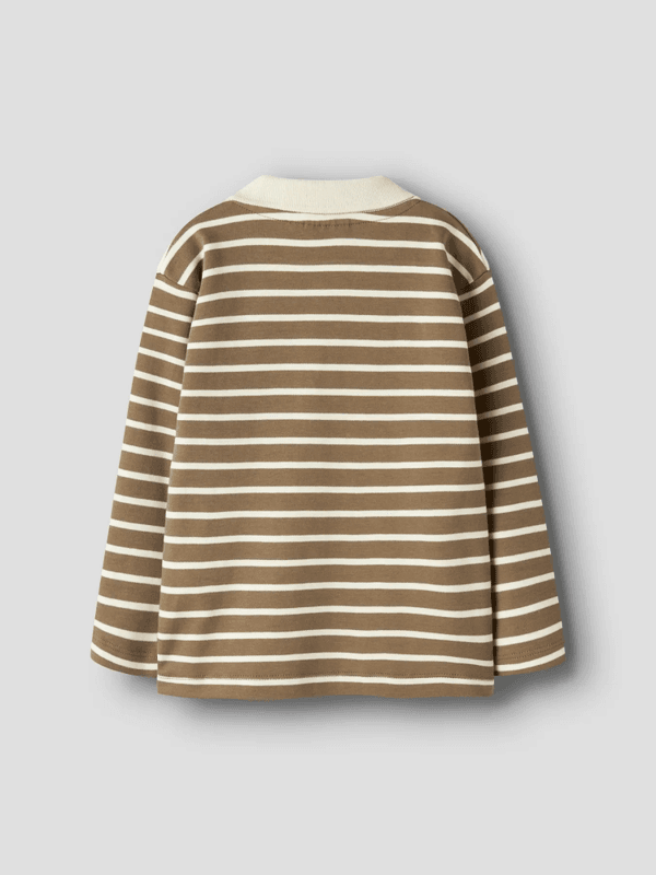 Limia Loose Polo Top - Kangaroo Turtledove 
