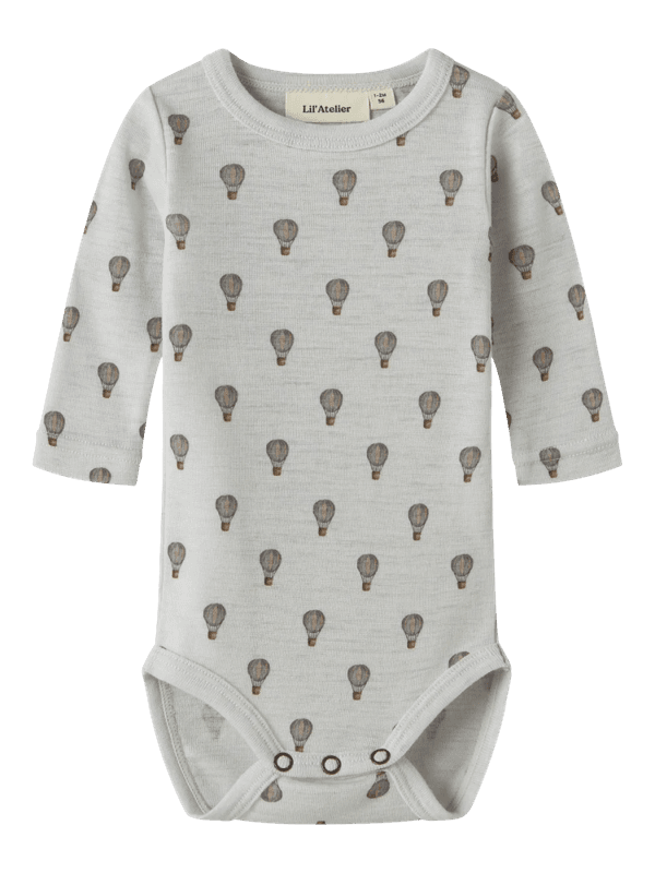 Noel Nor Wool Ls Slim Body - Oyster Mushroom Alrbaloon 