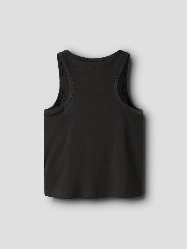 Hinaja Crop Solid Tank Top - Pirate Black 🖤