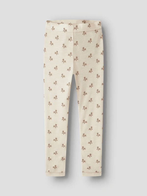 Nalu Wo/Mo Slim Leggings - Turtledove Flower 